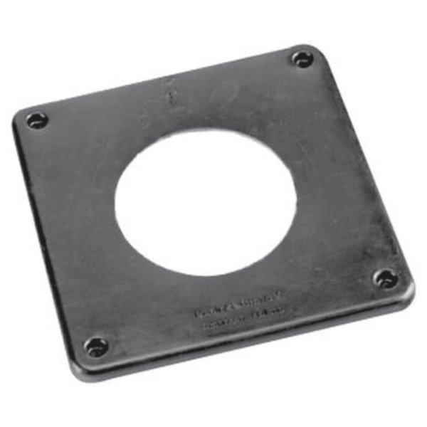 Burgerhout muurplaat PP Ø 125 mm tbv MDV 80_125 zwart